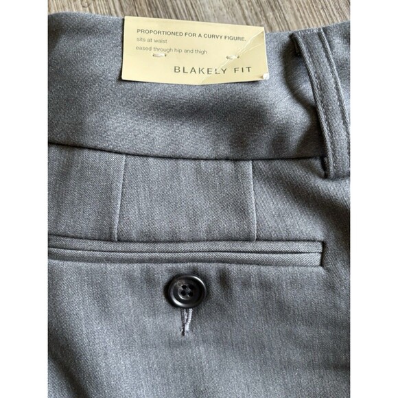 Eddie Bauer Blakely Fit Carbon Gray Wide Leg Stretch Casual Dress Pants Size 12T - Picture 3 of 10